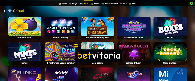 Experiência do usuário no Bet Vitoria Casino